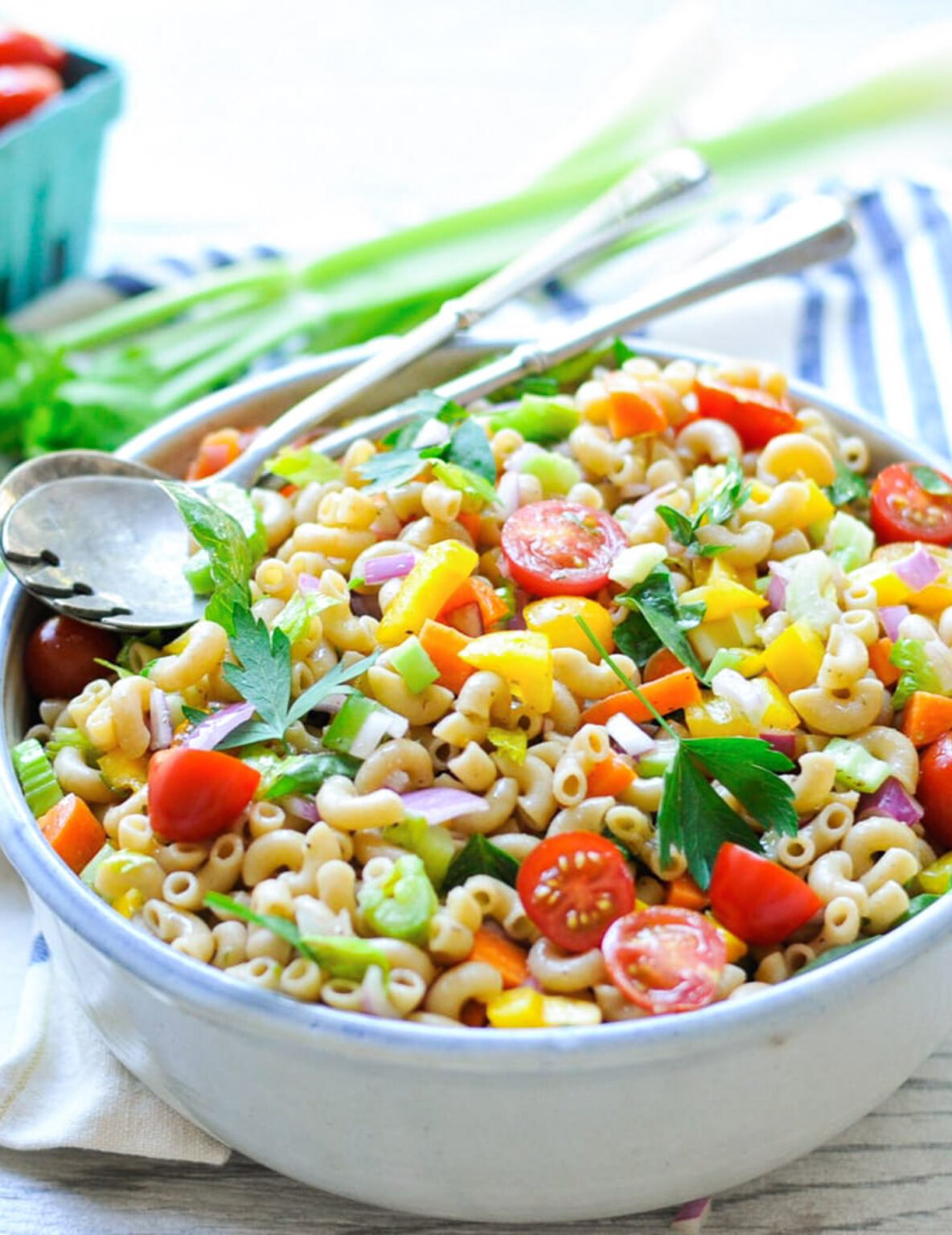 Vibrant Macaroni Salad (No Mayo!) Real Food Whole Life