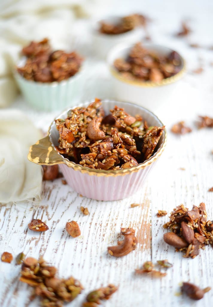 Easy Sweet & Spicy Nut and Seed Clusters - Real Food Whole Life