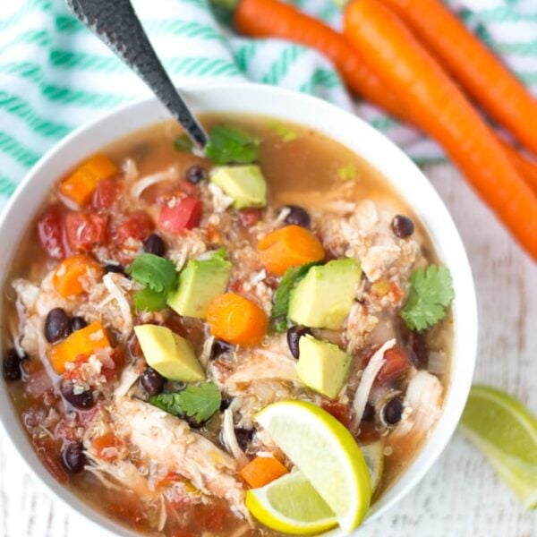 Slow Cooker Chicken, Black Bean, and Quinoa Stew Real Food Whole Life