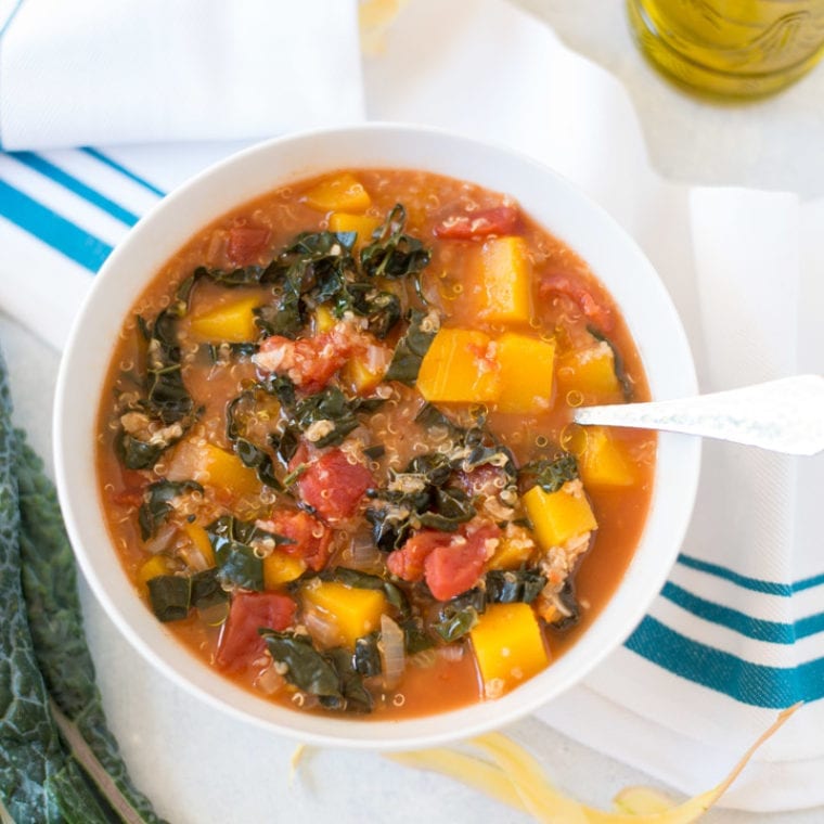 Slow Cooker Butternut Squash, Kale & Quinoa Stew Real Food Whole Life