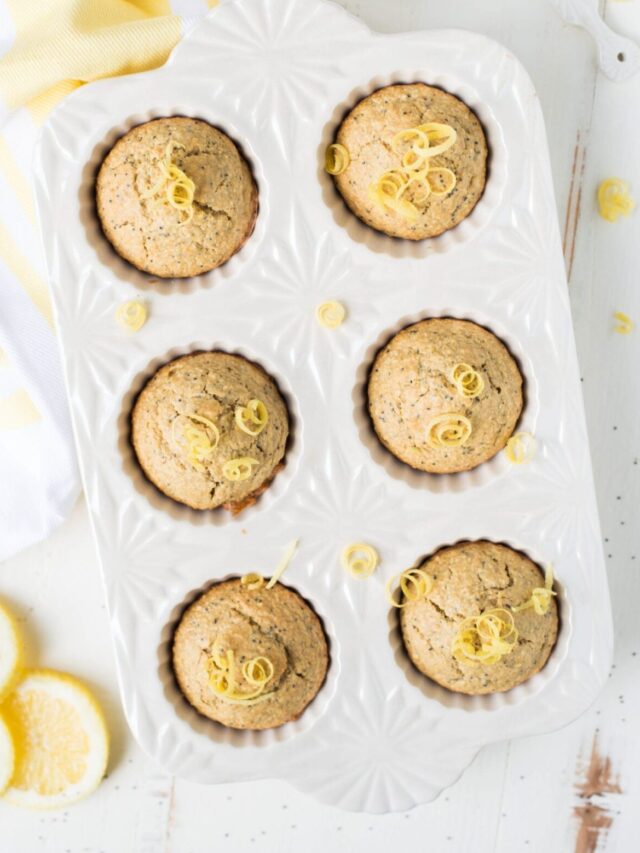 Healthy Lemon Poppy Seed Muffins (No Yogurt) - Real Food Whole Life