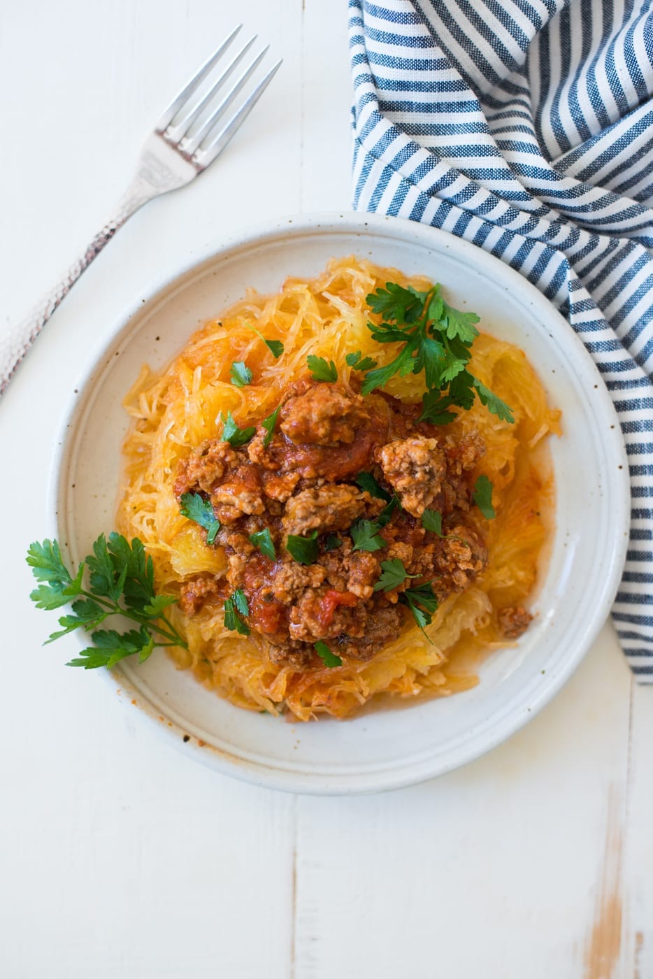 Instant Pot Spaghetti Squash & Short-Cut Bolognese