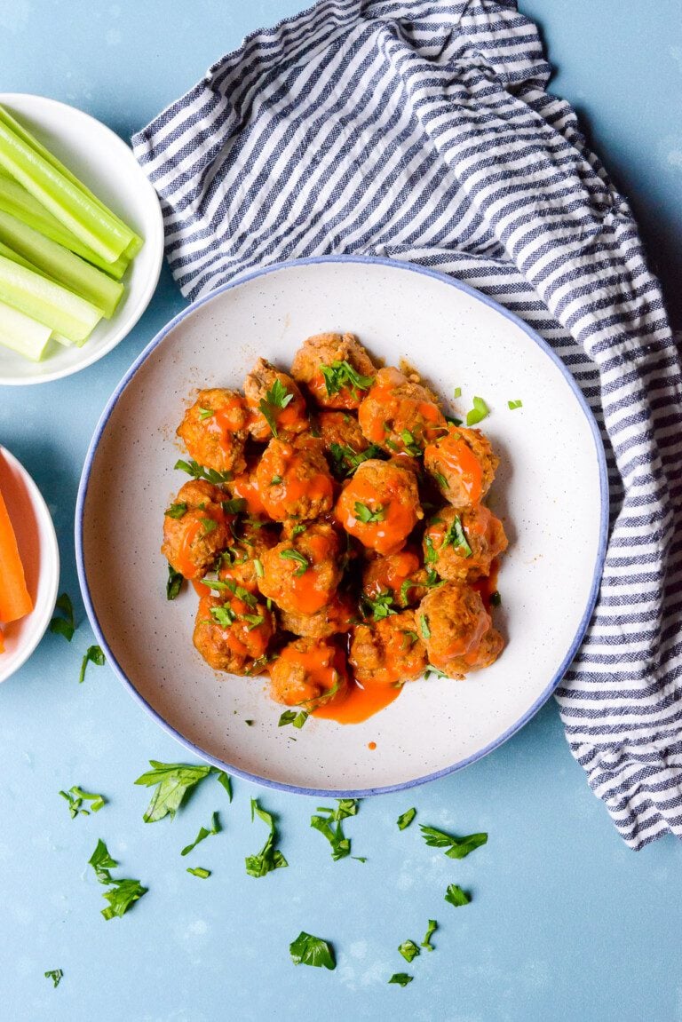 Crockpot Buffalo Turkey Meatballs Real Food Whole Life