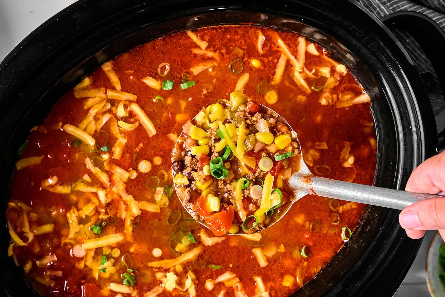 Slow Cooker Taco Soup (Ground Beef) - Real Food Whole Life