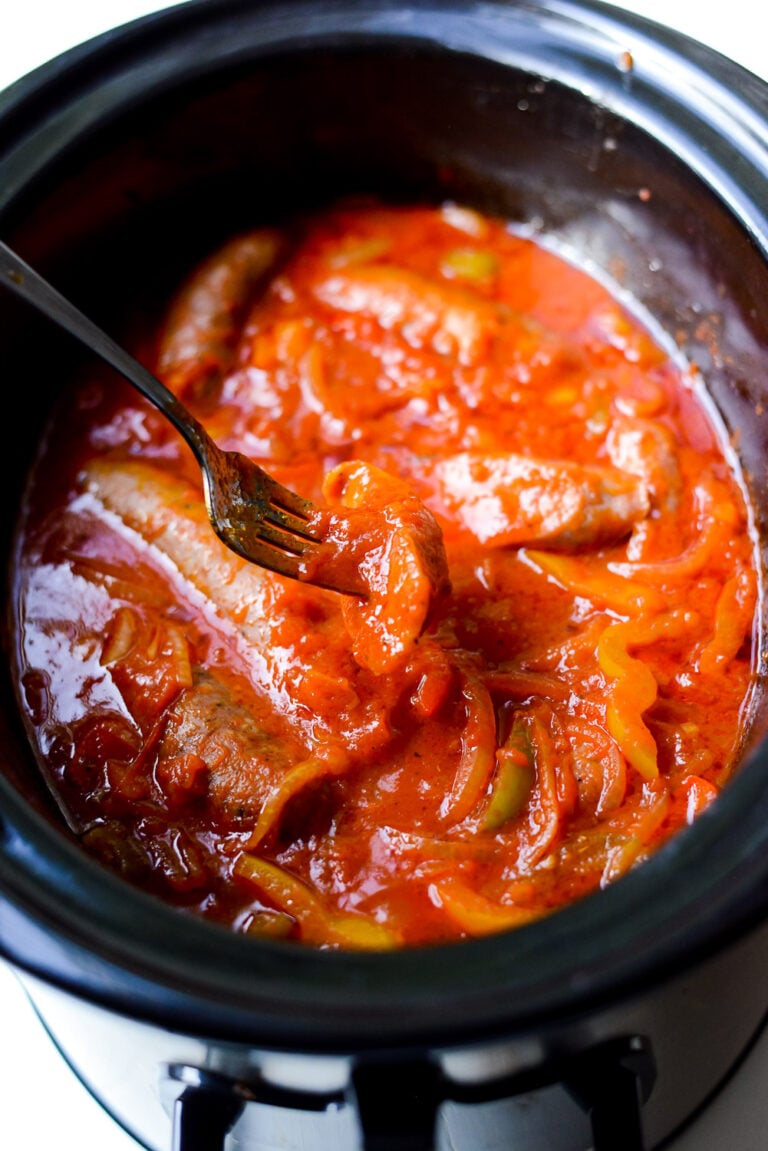 Crock Pot Sausage and Peppers Real Food Whole Life