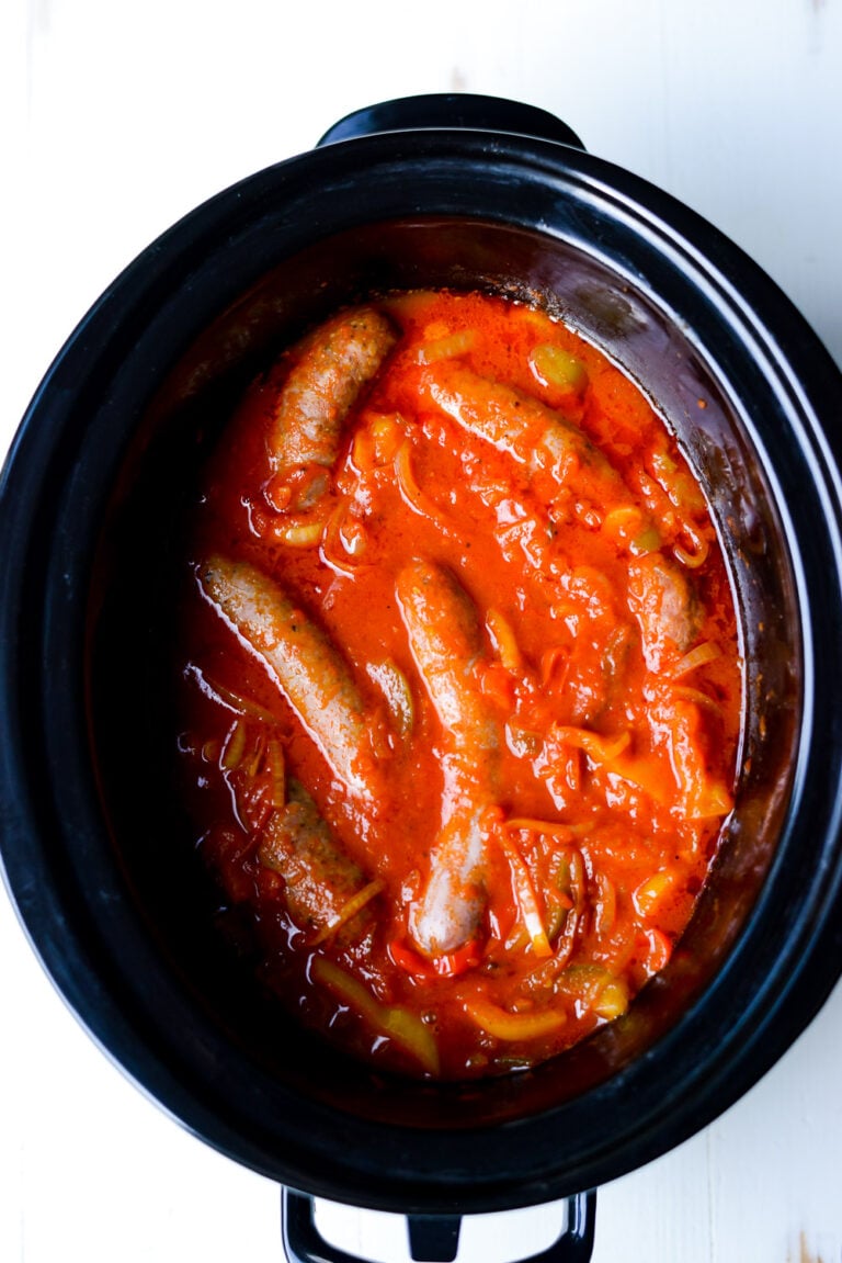Crock Pot Sausage and Peppers Real Food Whole Life