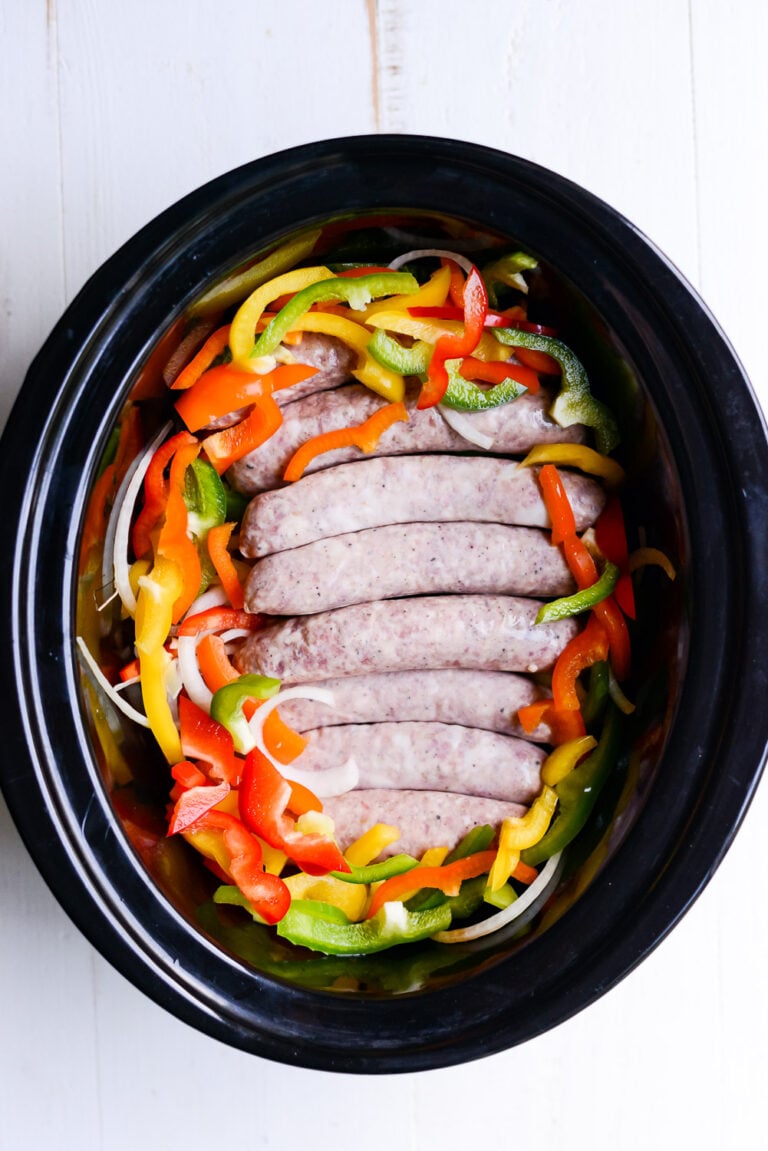 Crock Pot Sausage and Peppers Real Food Whole Life