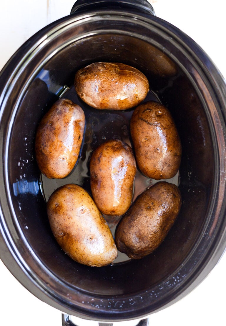 Easiest Slow Cooker Baked Potatoes (No Foil) Real Food Whole Life