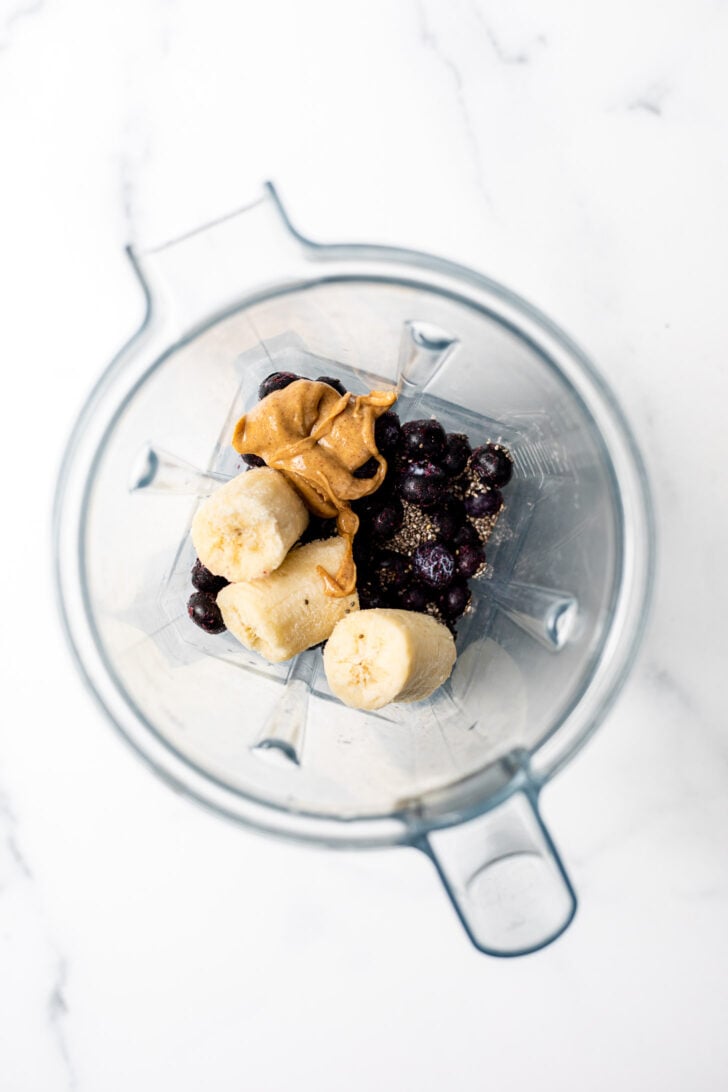 5Minute Blueberry Peanut Butter Smoothie Real Food Whole Life