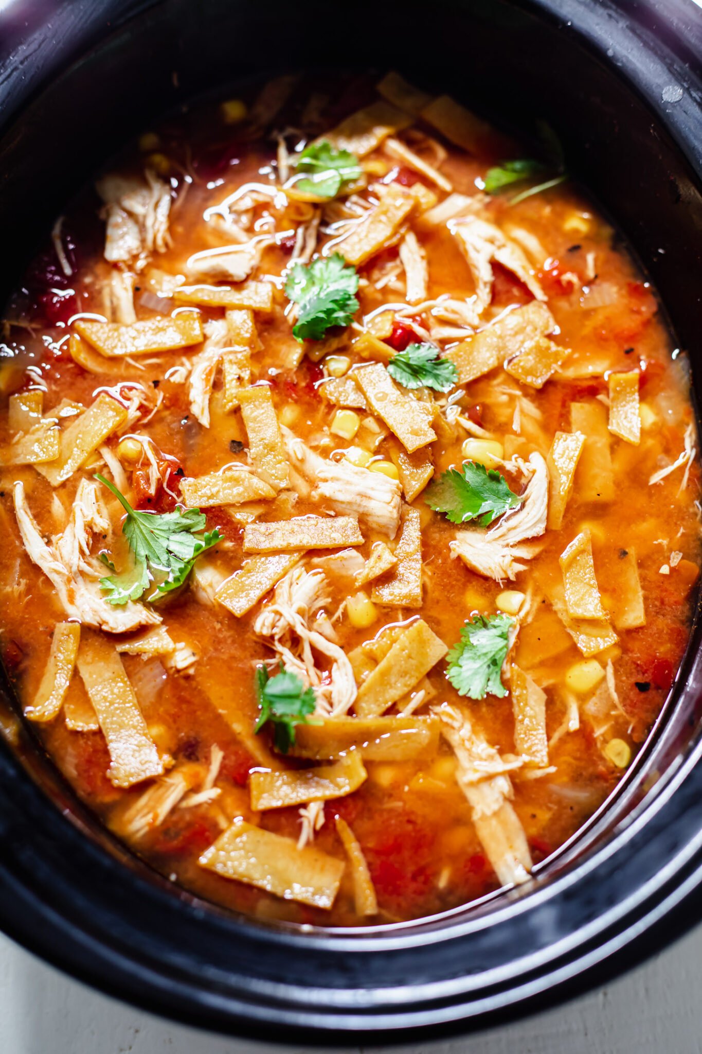 Slow Cooker Chicken Tortilla Soup (Dump and Go!) Real Food Whole Life