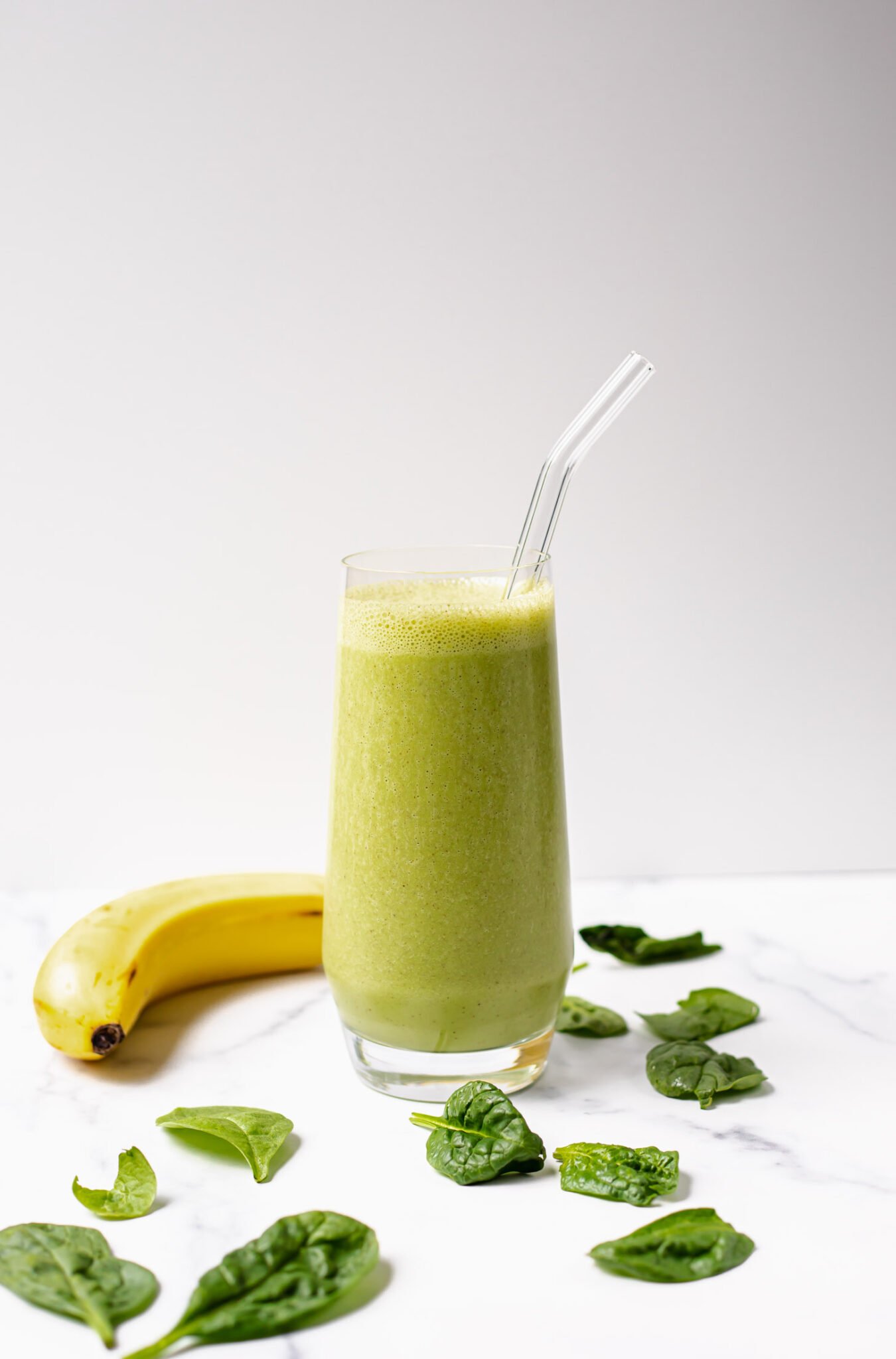 Banana Spinach Smoothie (w/ Protein!) - Real Food Whole Life