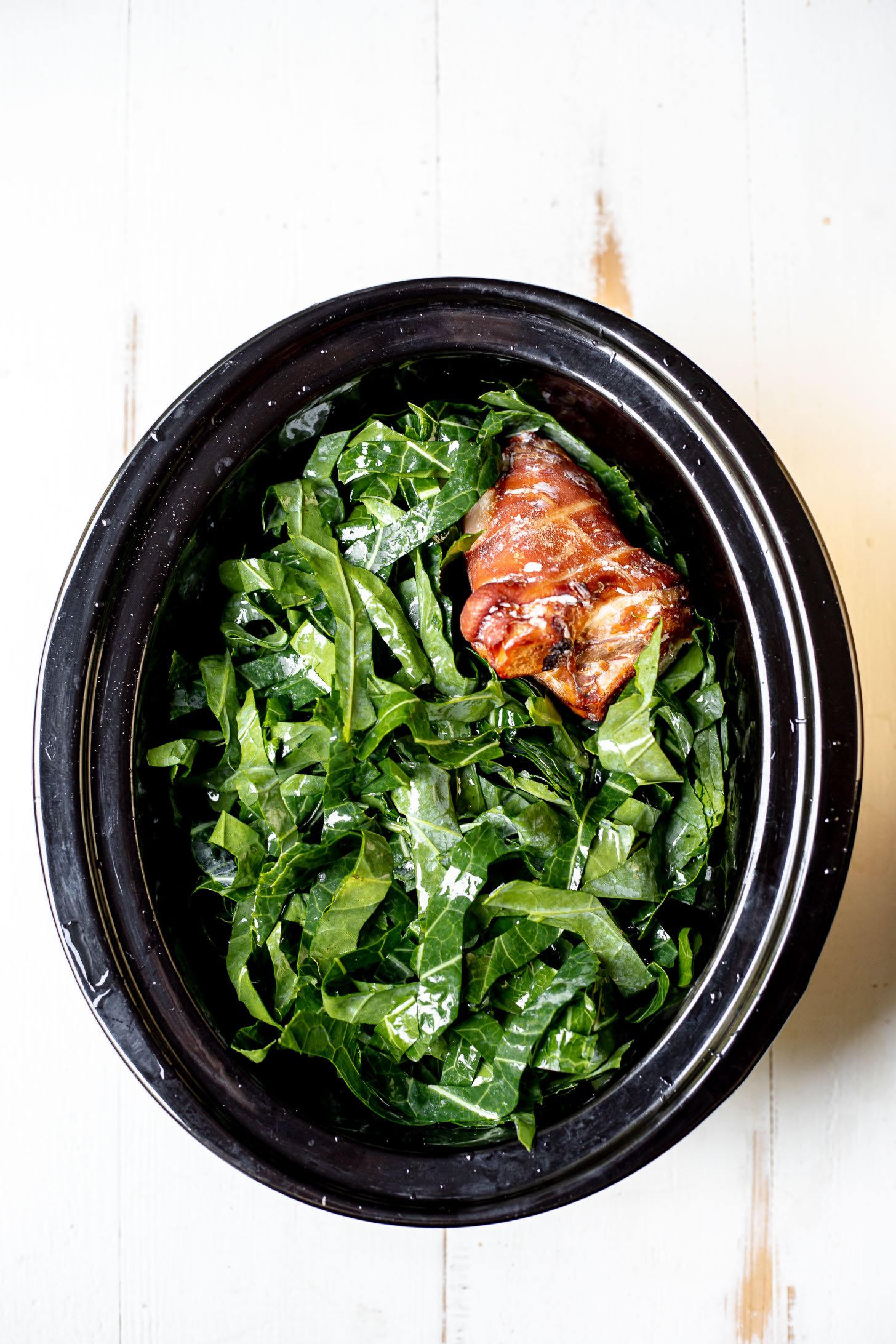 Crockpot Collard Greens Recipe - Dr. Davinah's Eats