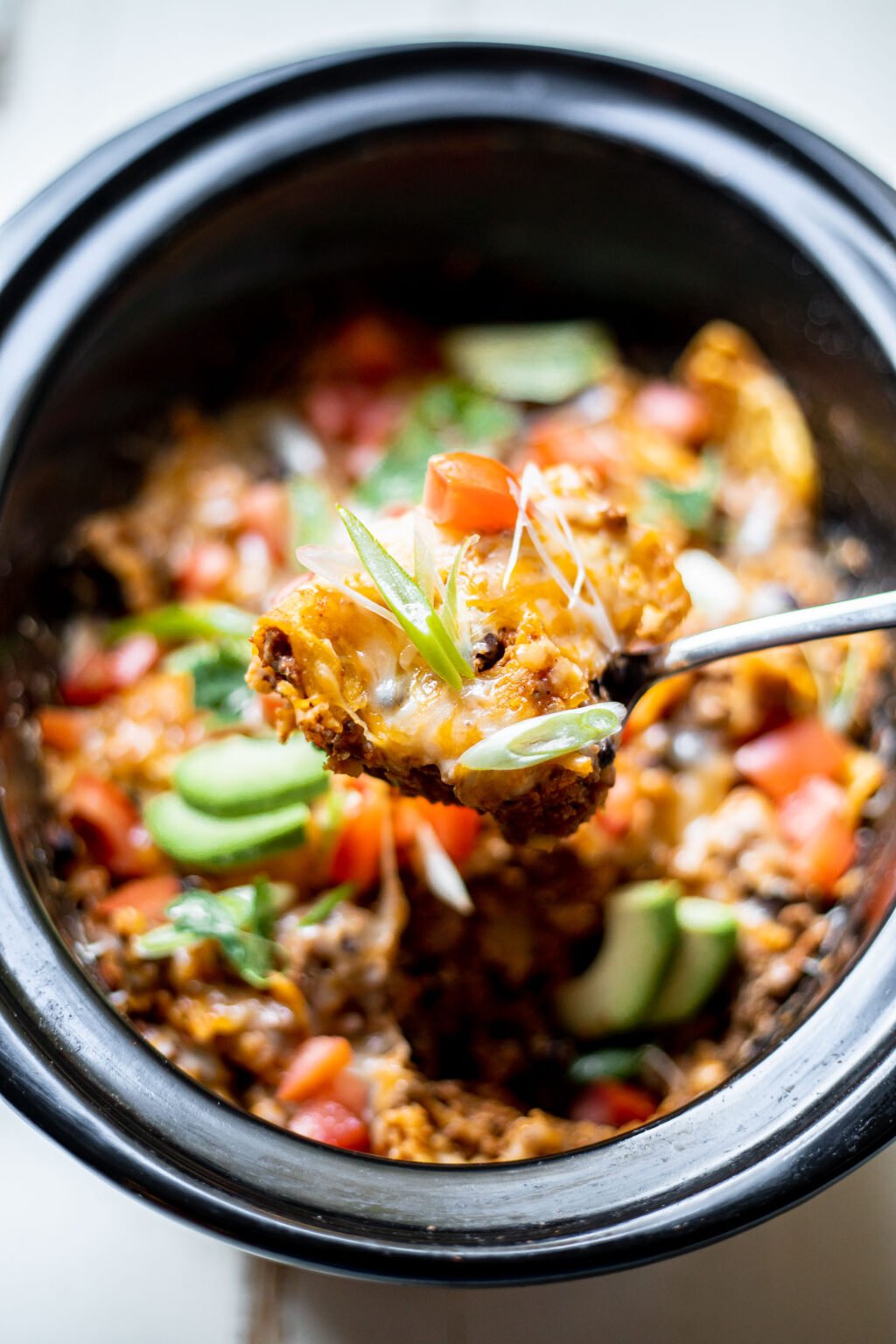 Crockpot Ground Beef Casserole - Amanda's Cookin' - Slow Cooker