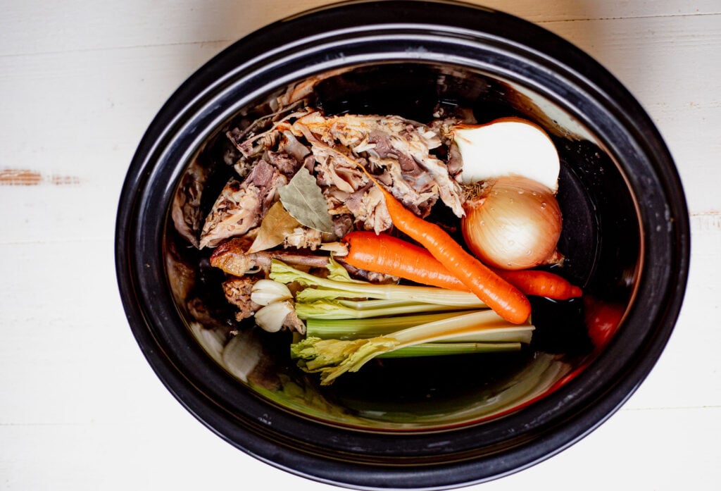 Slow Cooker Chicken Stock Real Food Whole Life
