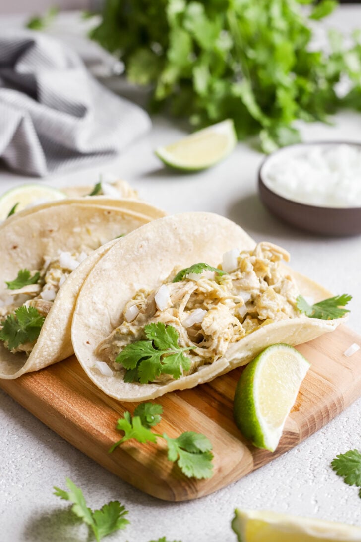 Slow Cooker Green Chili Chicken (5-Ingredients!) - Real Food Whole Life