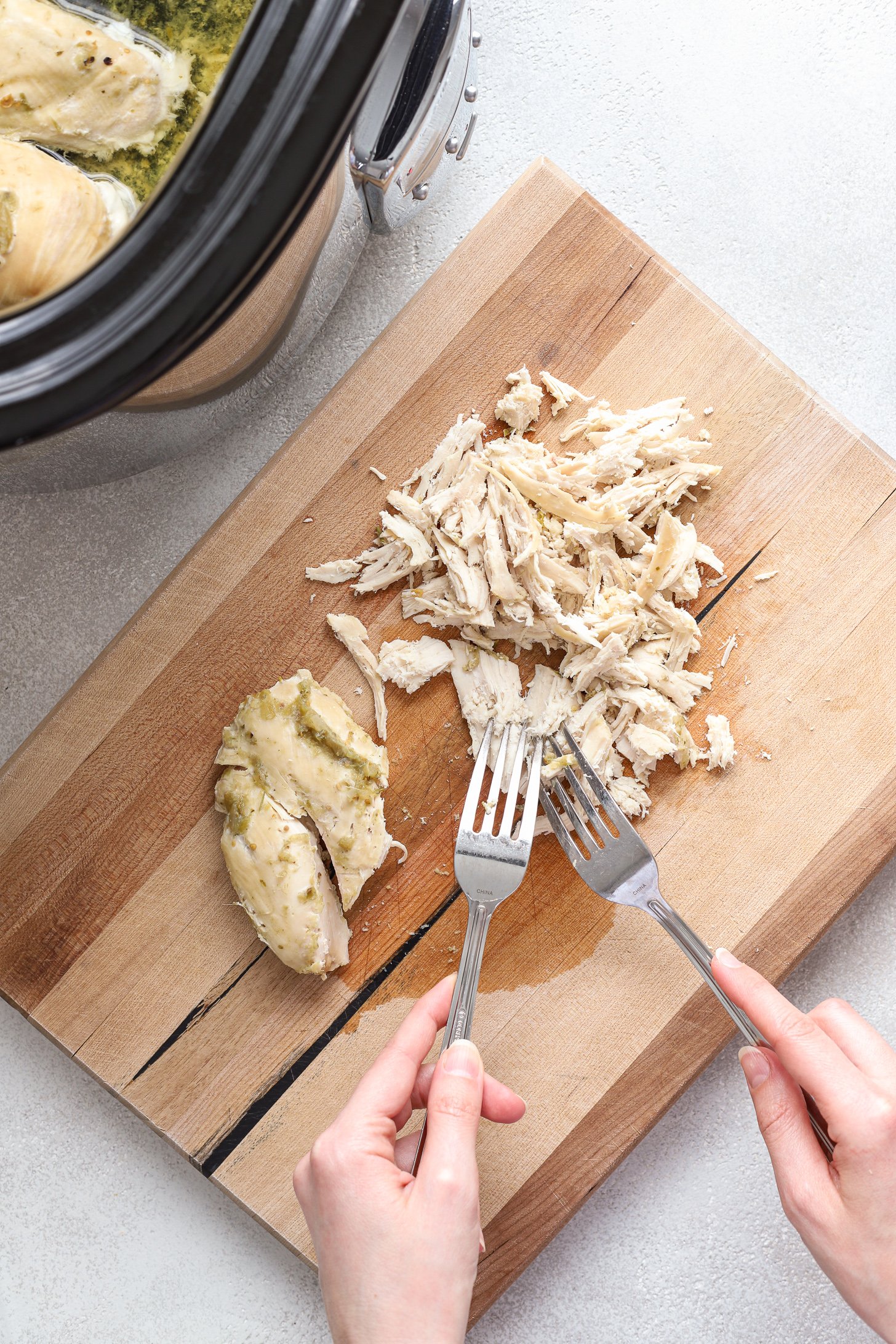 Slow Cooker Green Chili Chicken (5Ingredients!) Real Food Whole Life