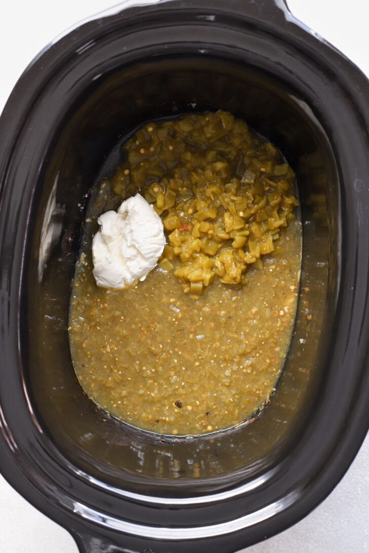 Slow Cooker Green Chili Chicken (5-Ingredients!) - Real Food Whole Life