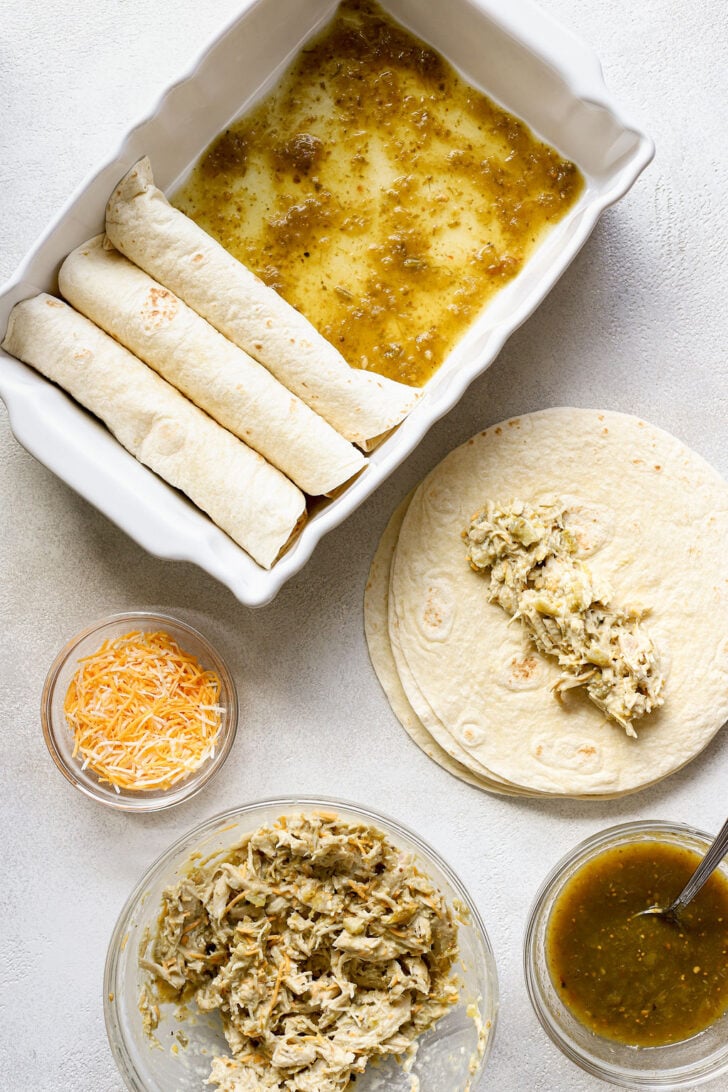 Green Chili Chicken Enchiladas Real Food Whole Life