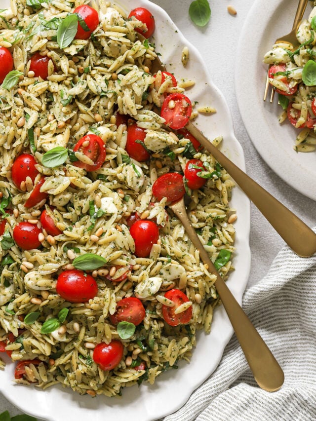 Easy Orzo Pesto Pasta Real Food Whole Life