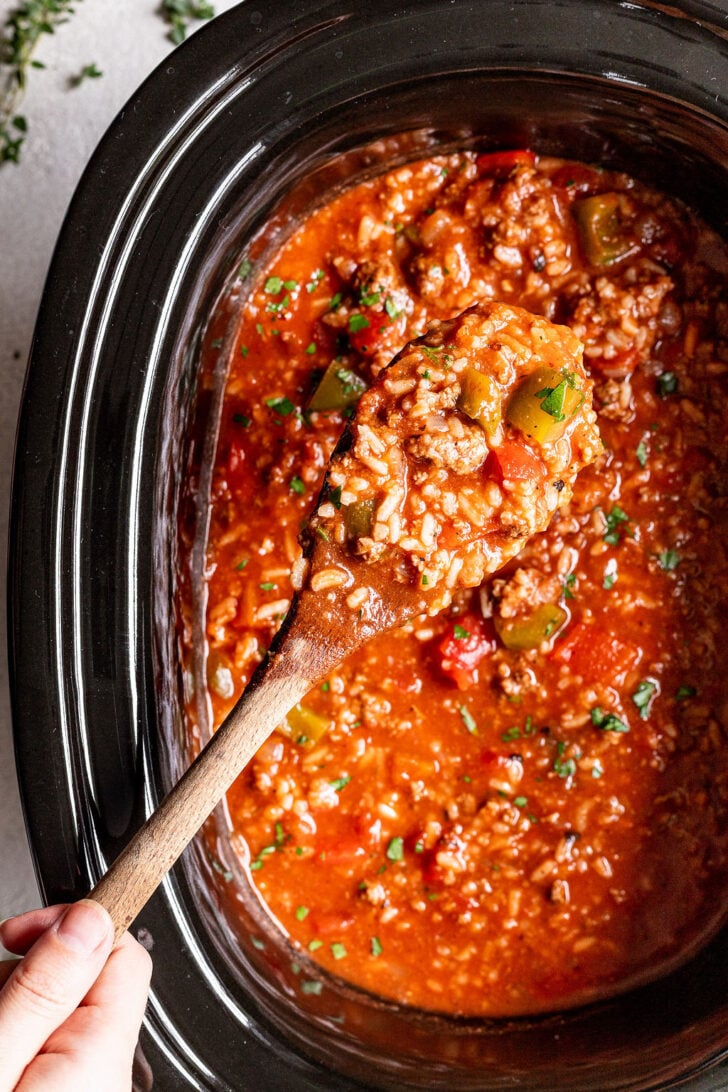 Easy Crock Pot Stuffed Pepper Soup Real Food Whole Life