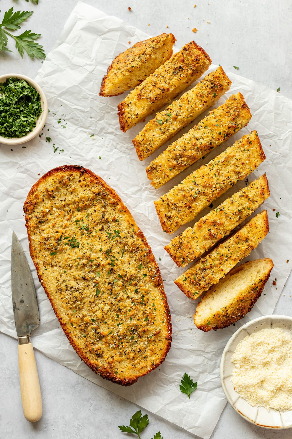 No-Fuss Homemade Garlic Bread (w/ Garlic Powder)-image