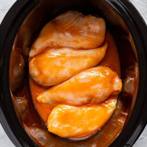 5 Ingredient Slow Cooker Buffalo Chicken Real Food Whole Life 8 600x600 