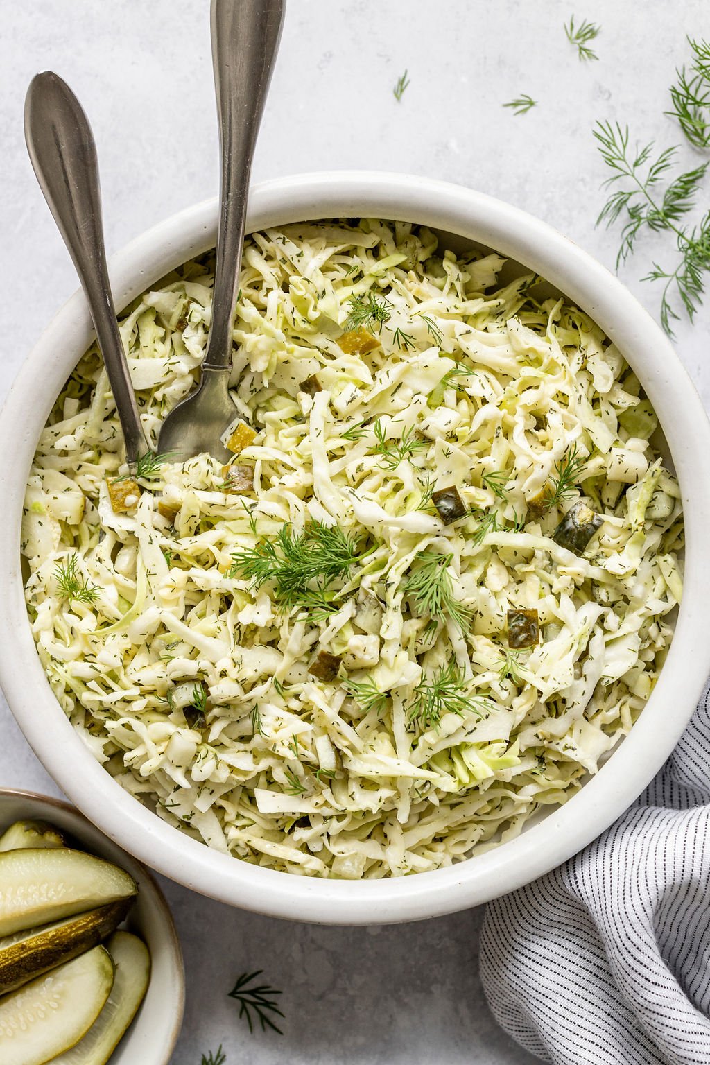 Creamy Dill Pickle Coleslaw (15-Minutes + Easy!)-image