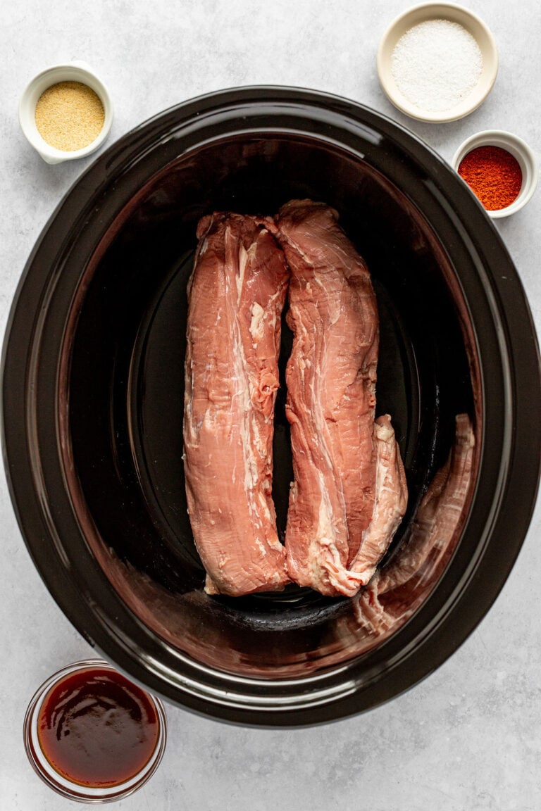 Slow Cooker BBQ Pulled Pork Tenderloin (5 Ingredients) Real Food