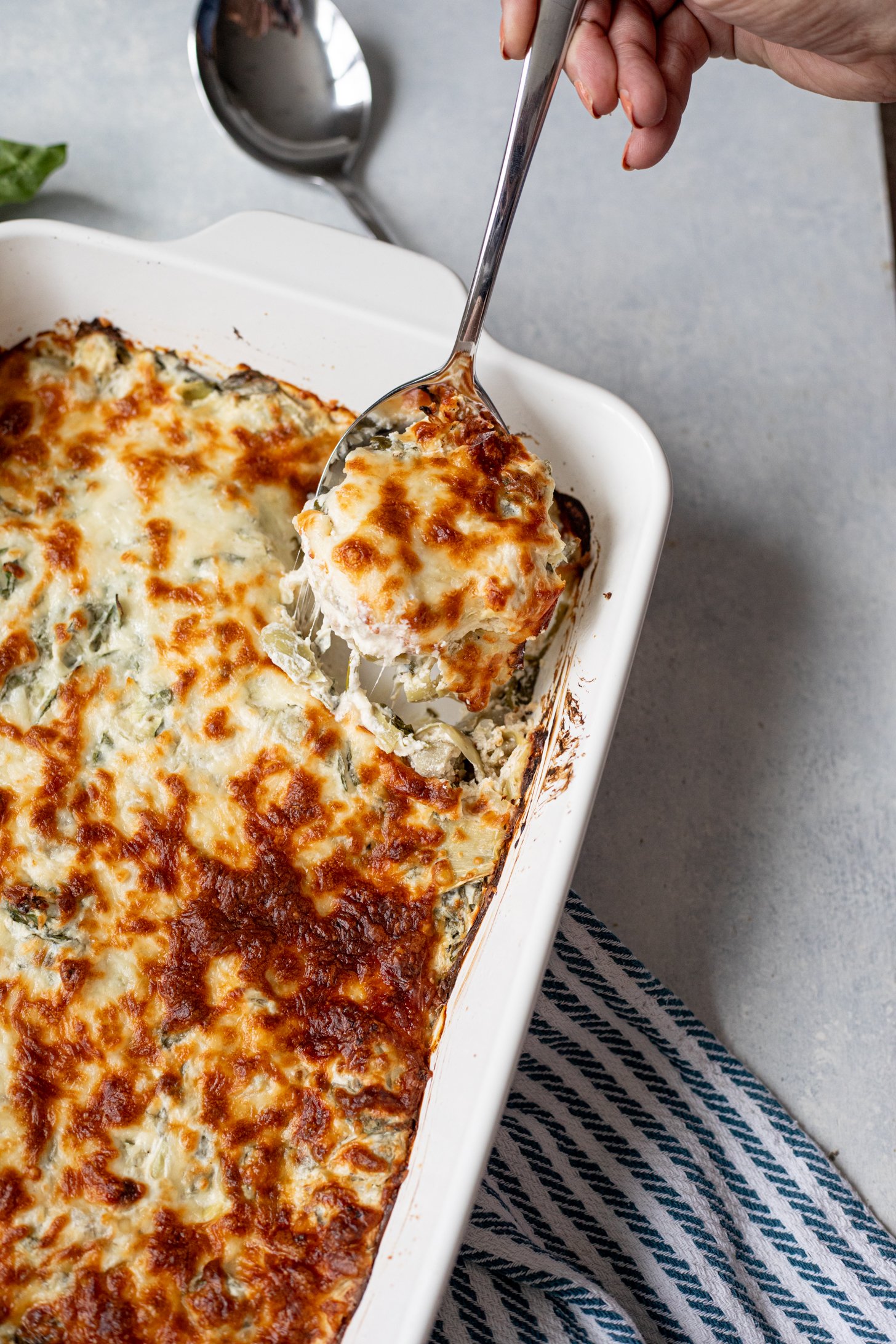 Spinach Artichoke Chicken Casserole (Creamy & Cheesy!)-image