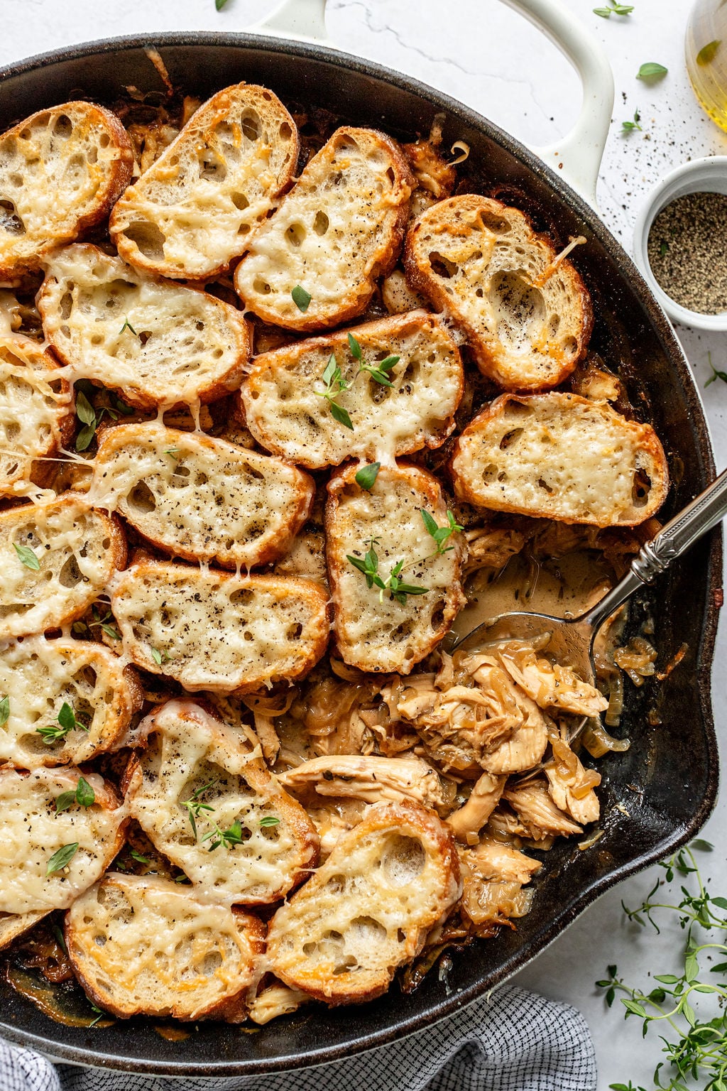 French Onion Chicken Bake (1-Pan w/ Rotisserie Chicken!) - Real Food Whole Life
