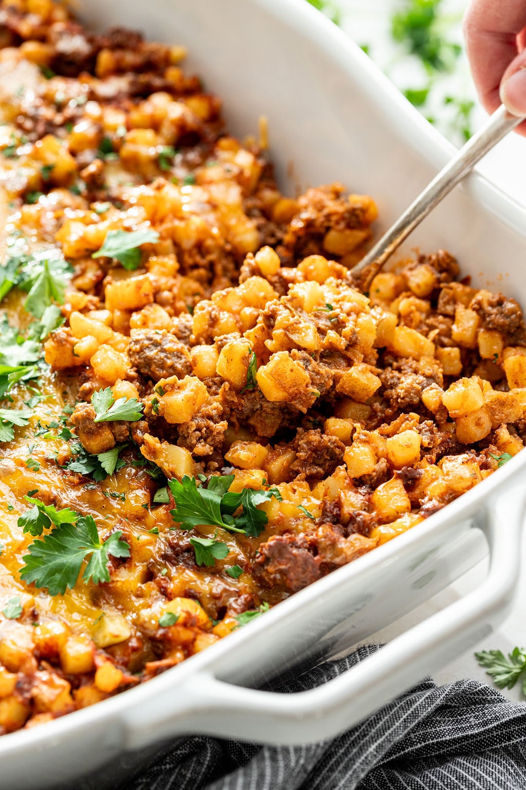 Ground Beef Potato Casserole (Cheesy, Easy) - Real Food Whole Life