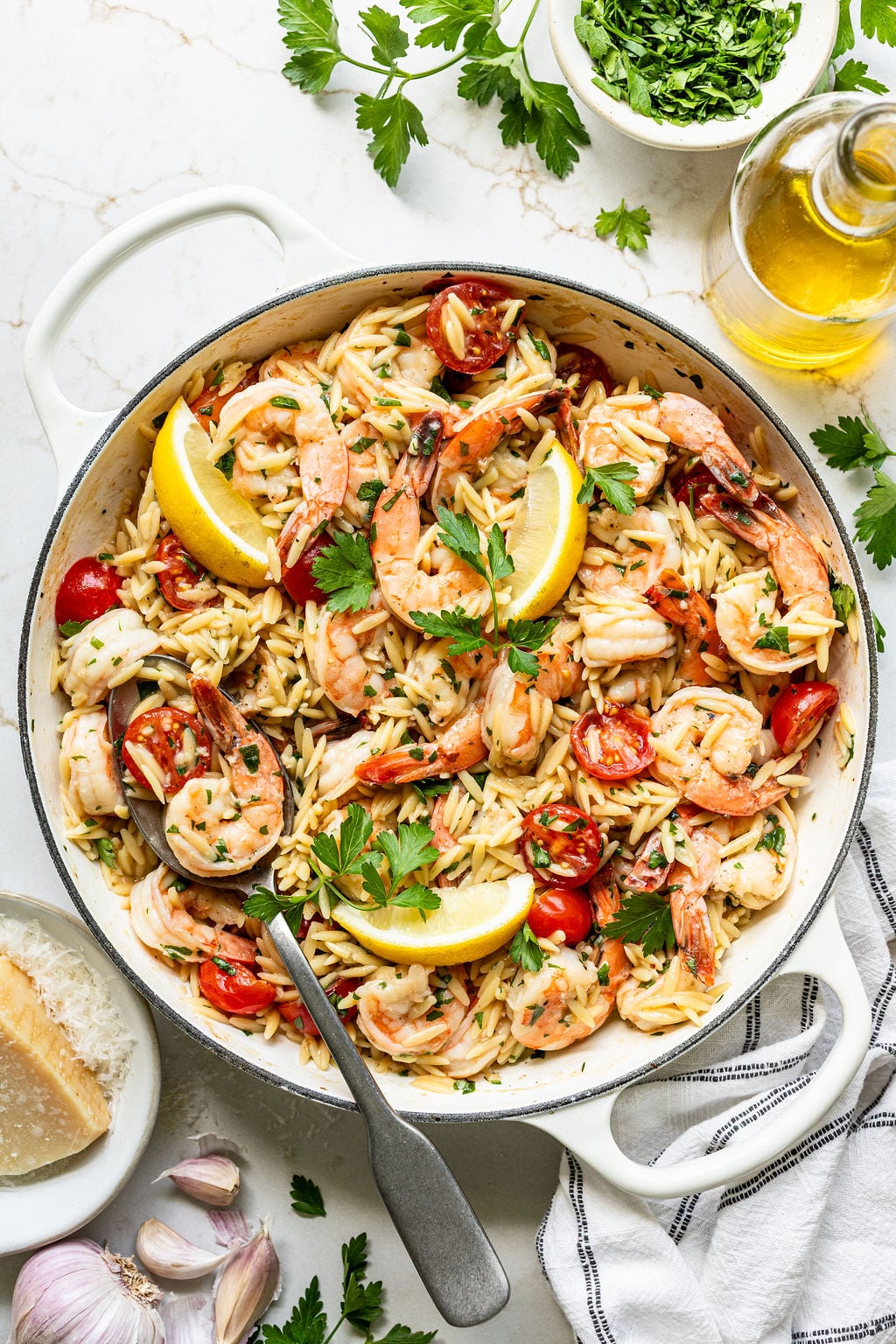 Shrimp Orzo (One-Pan, 20-Minute Dinner) - Real Food Whole Life