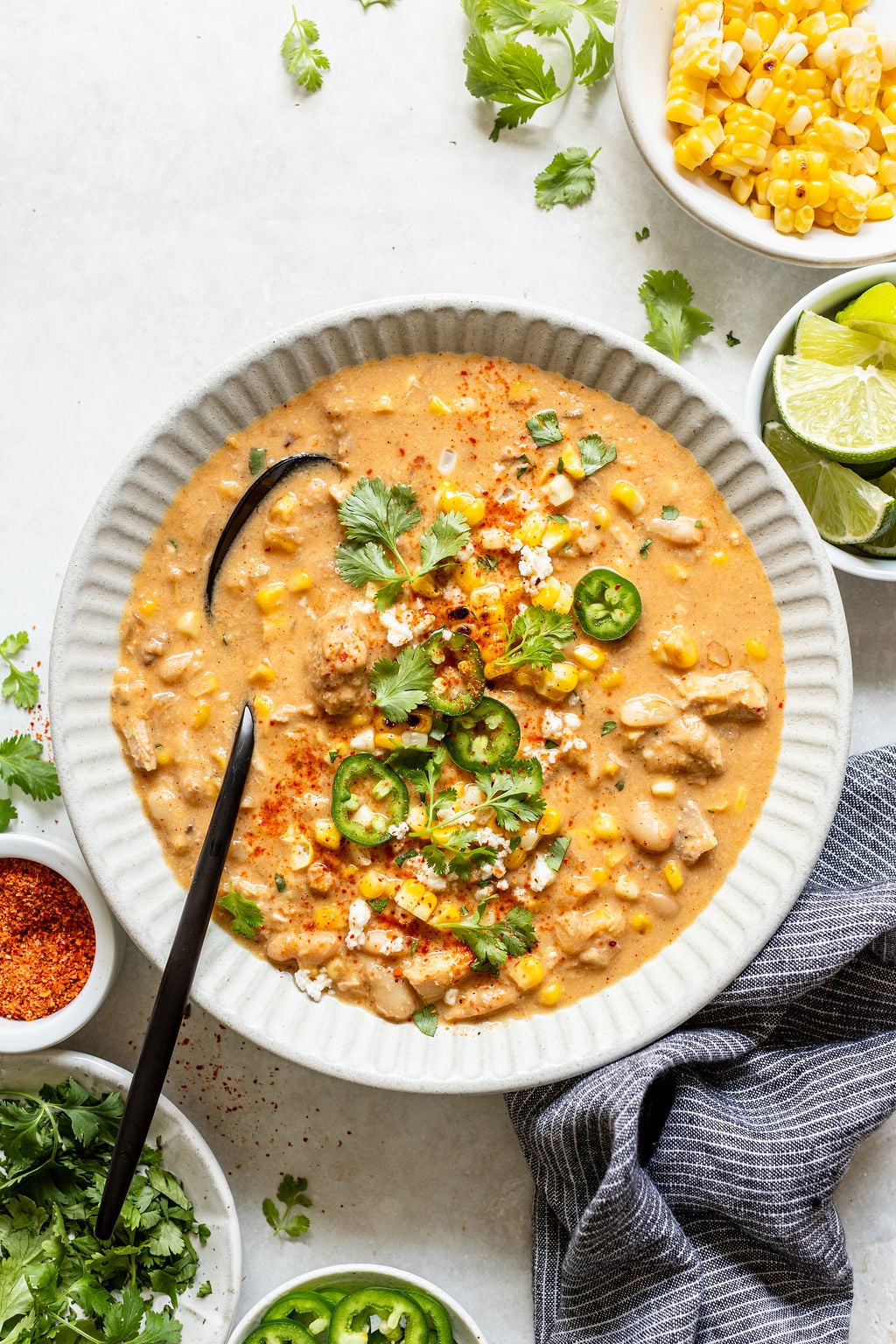 Street Corn Chicken Chowder (Slow Cooker + Stovetop!) - Real Food Whole ...